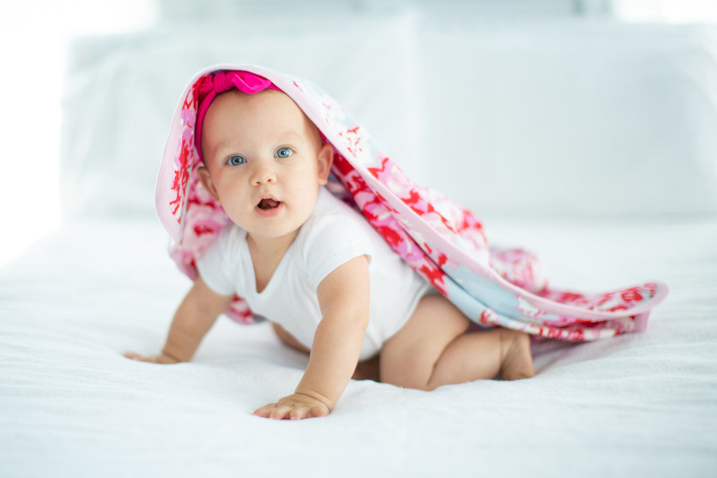 Mae Baby Swaddle Blanket & Newborn Hat Set