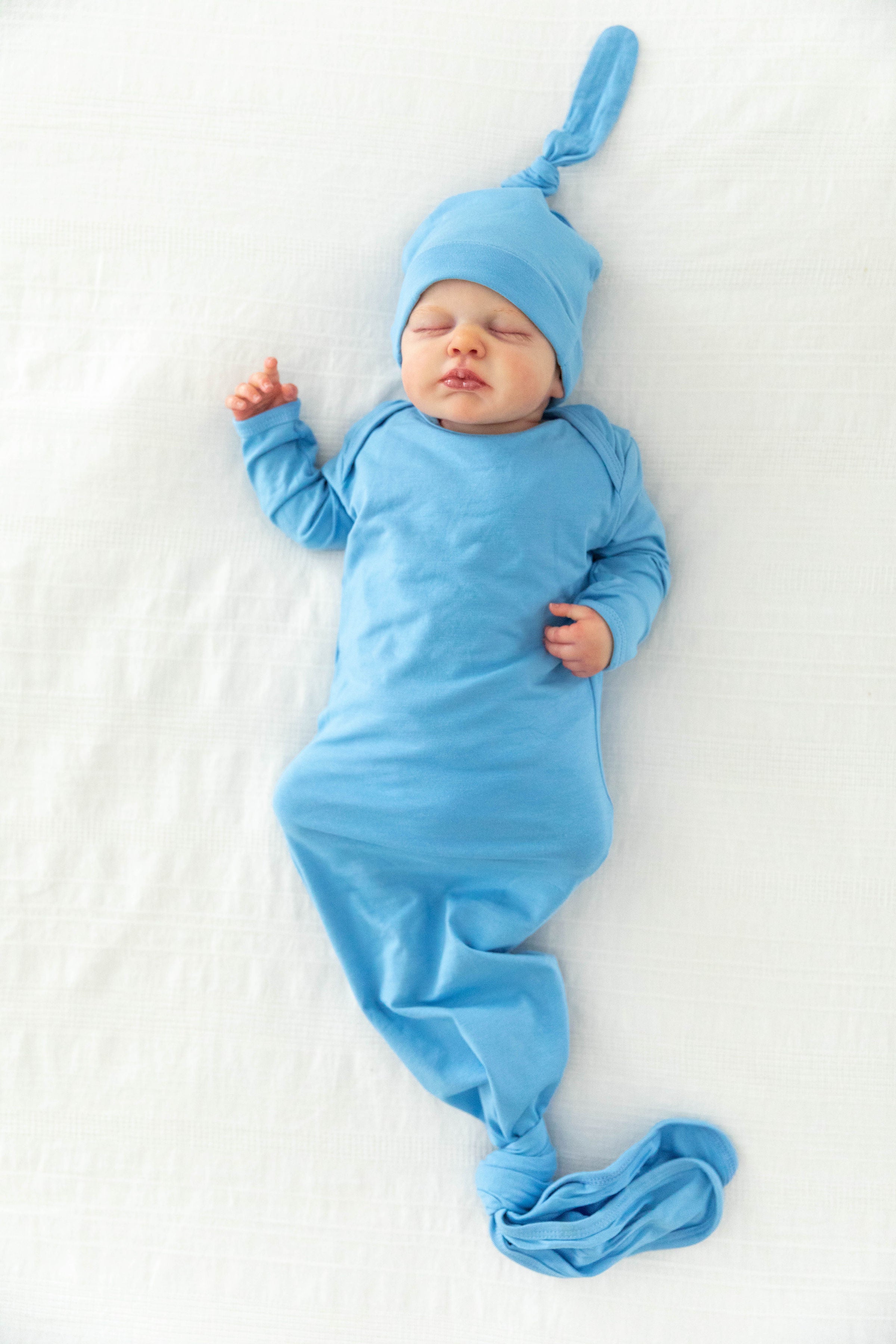 Newborn knotted gown hot sale boy