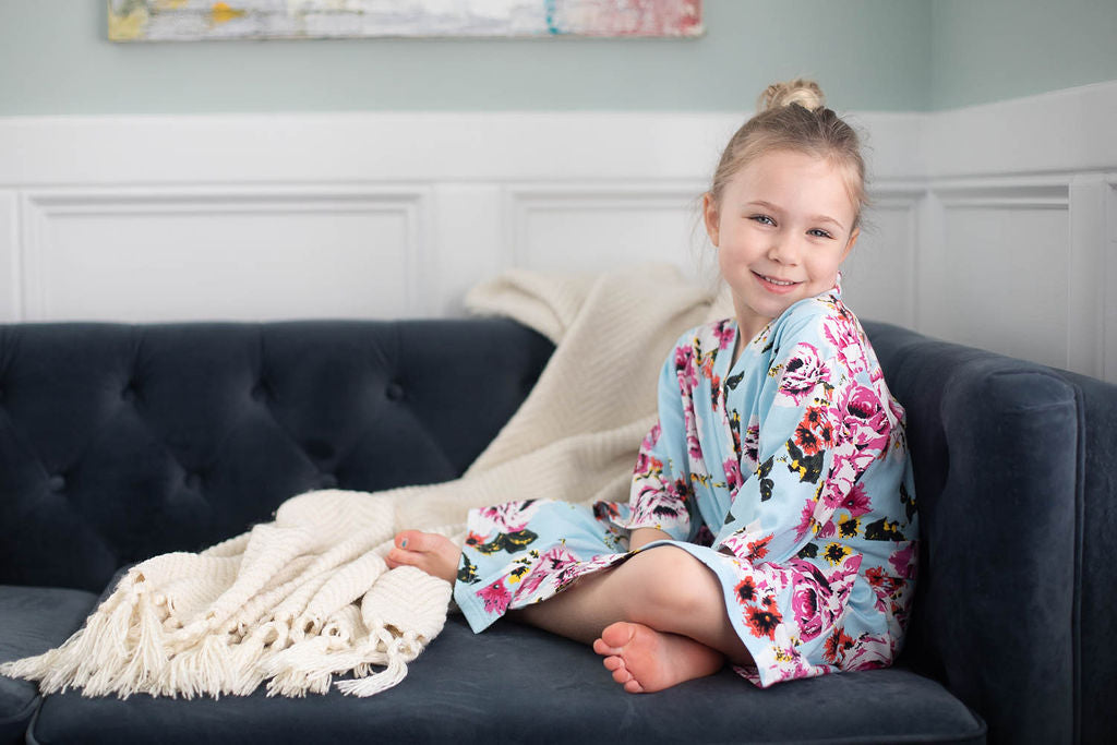 Isla Girl & Mommy Robe & Swaddle Blanket Set