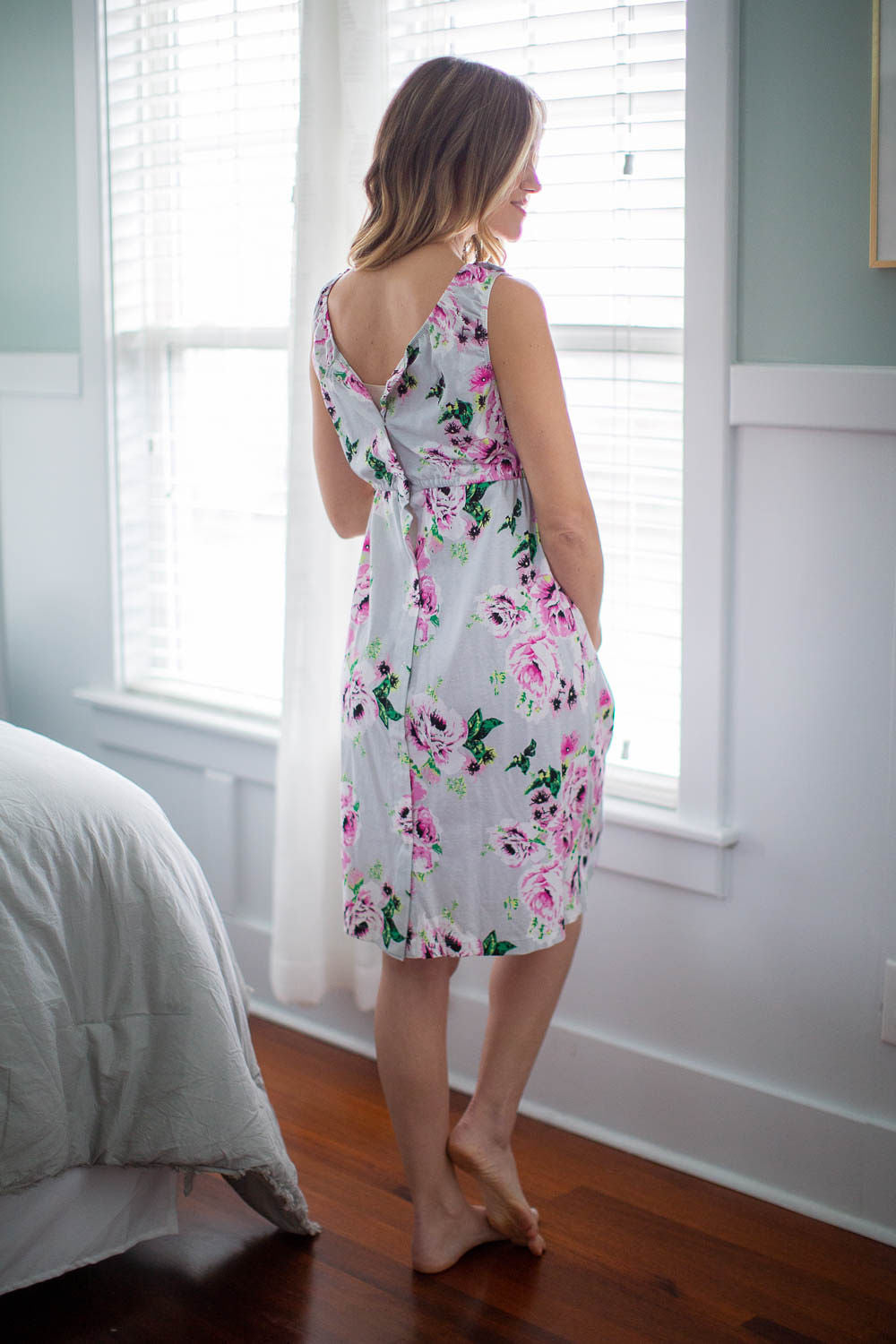 Olivia Floral 3 in 1 Labor Gown