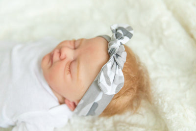 Knotted Bow Newborn Headbands