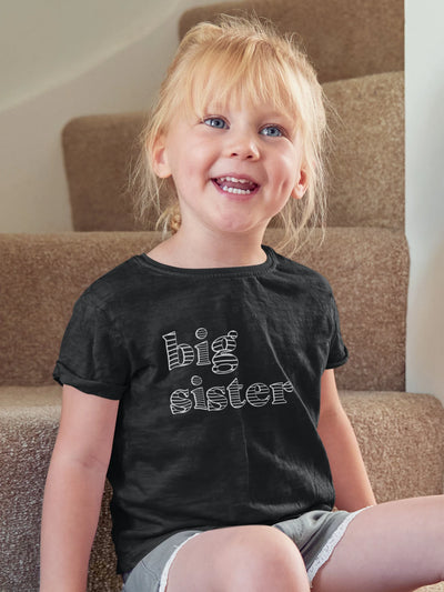 Big Sister T-Shirt Black Stripe