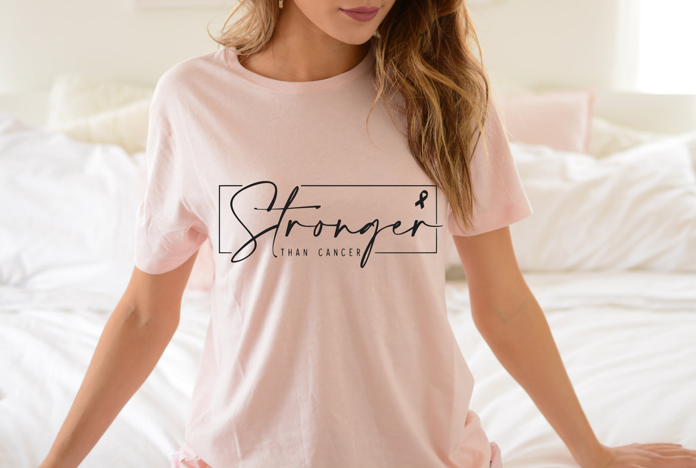 Stronger Than Cancer T-Shirt Pink