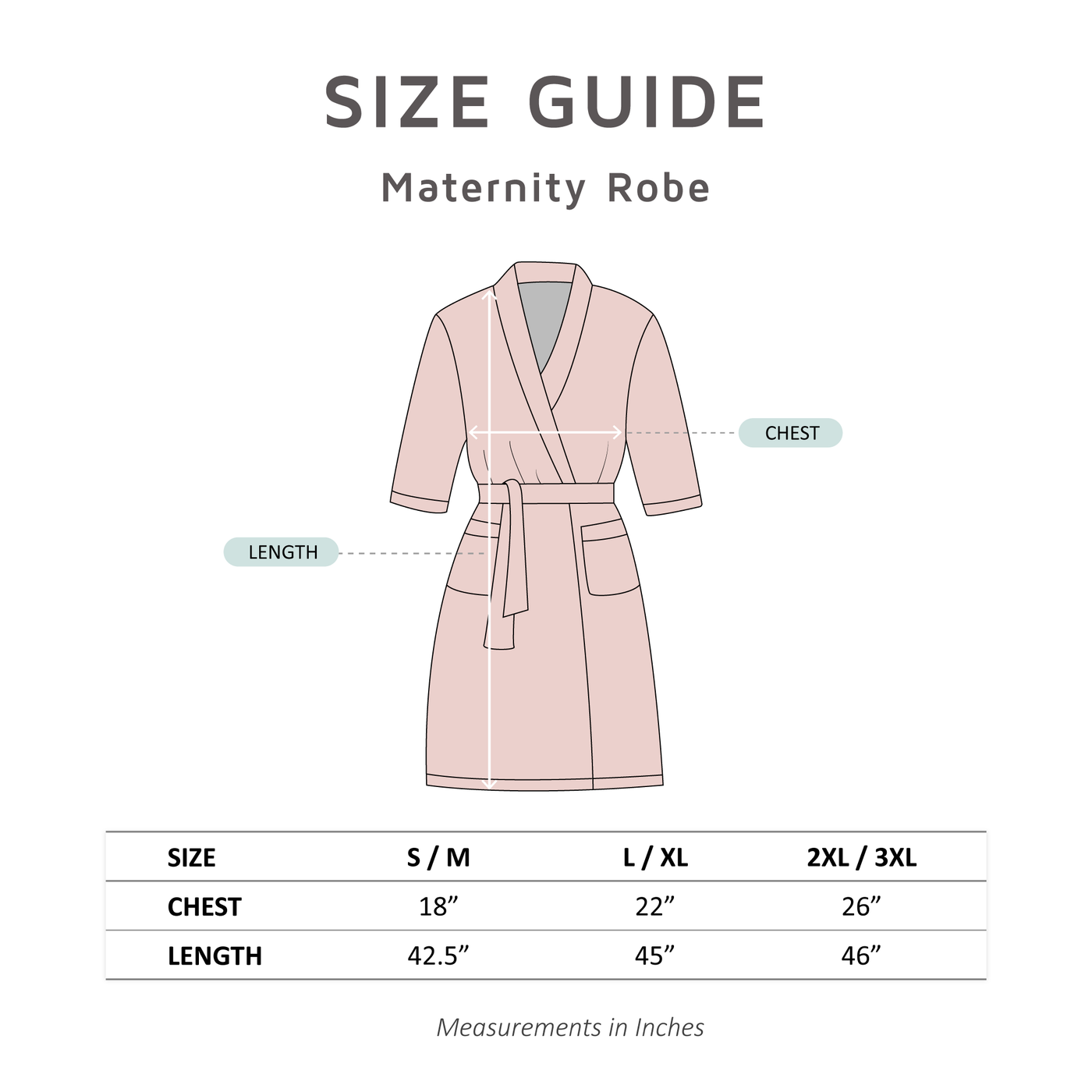 Serra Blue/White Pregnancy/Postpartum Robe