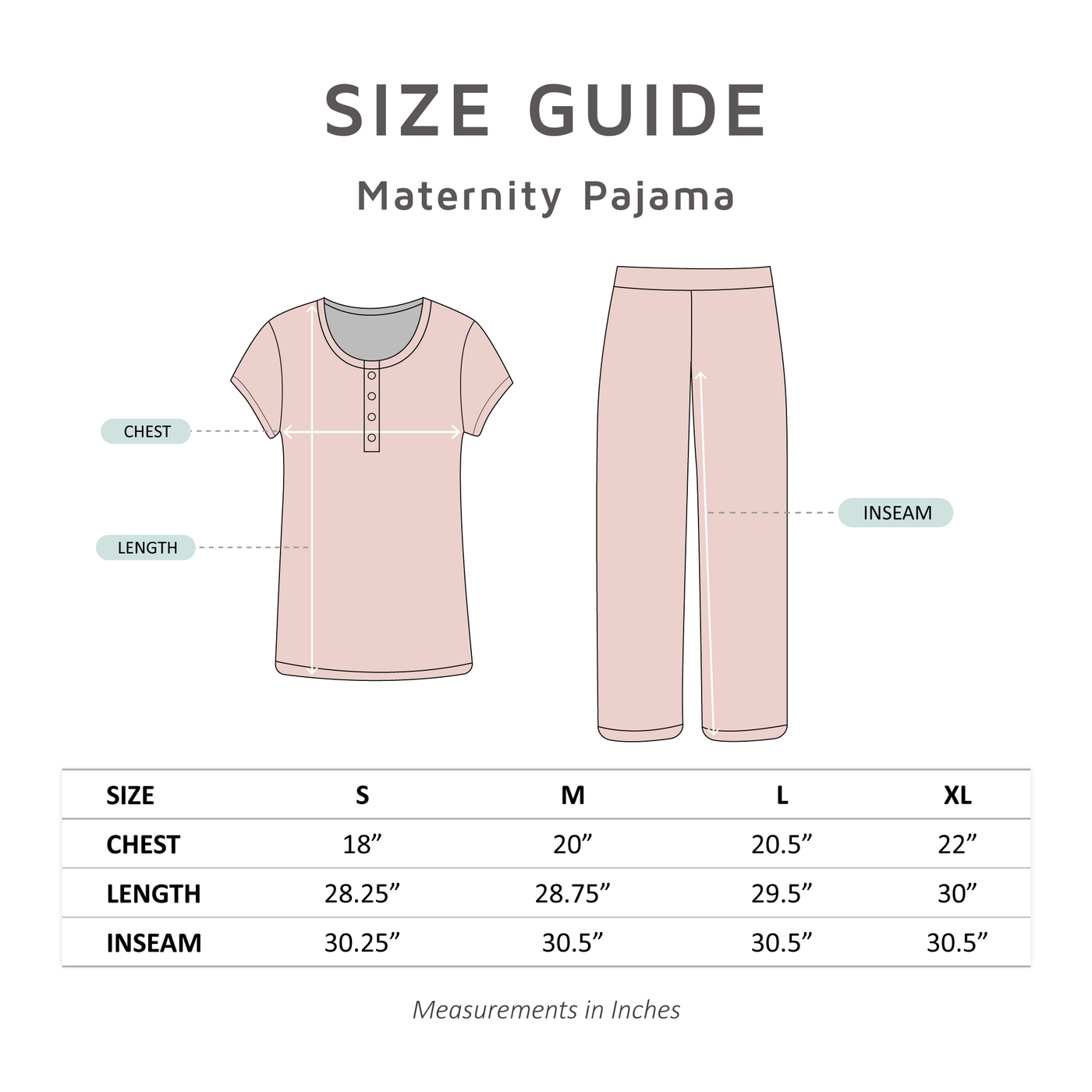 Olivia Maternity Nursing Pajamas