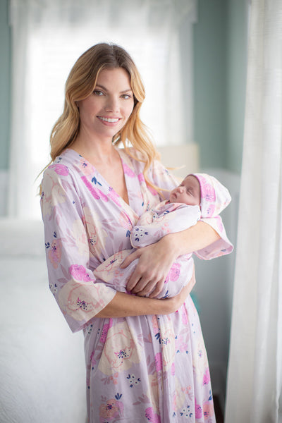 Anais Pregnancy/Postpartum Robe & Matching Baby Gown Set