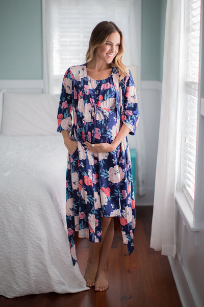Annabelle Pregnancy/Postpartum Robe & Labor Gown