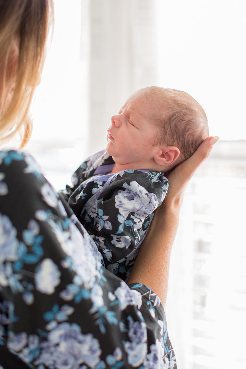 Flore Swaddle Receiving Blanket and Newborn Hat