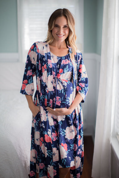 Annabelle Pregnancy/Postpartum Robe & Labor Gown