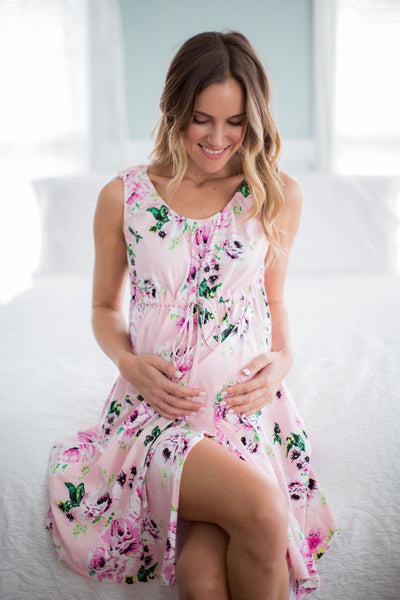 Amelia Labor Gown & Matching Pregnancy/Postpartum Robe