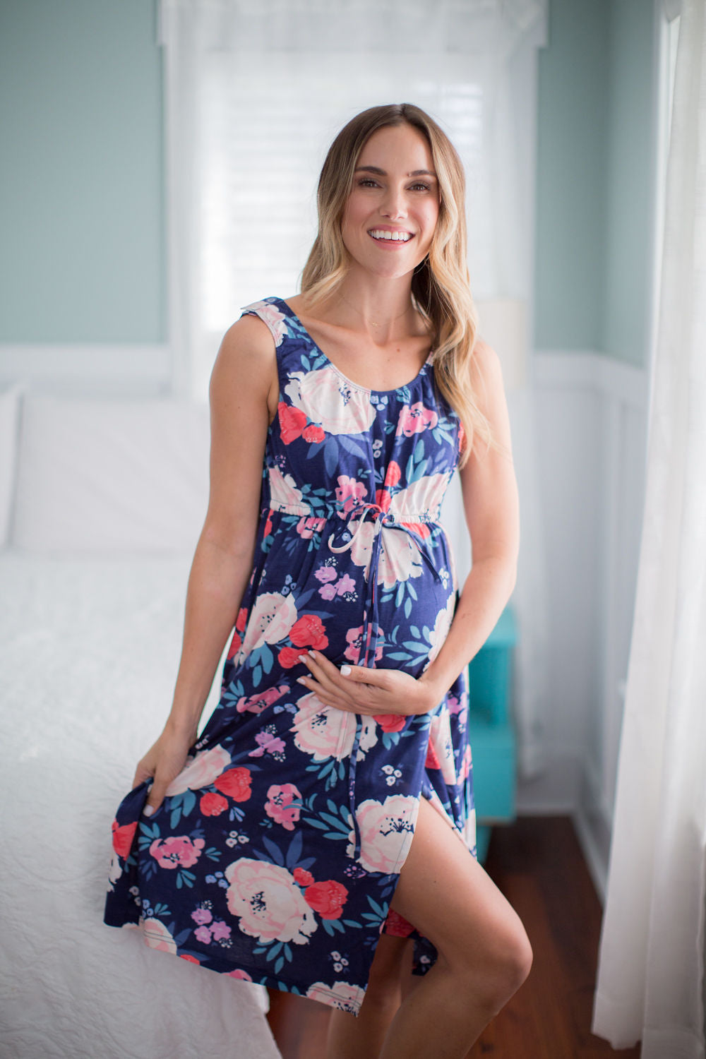 Annabelle Pregnancy/Postpartum Robe & Labor Gown