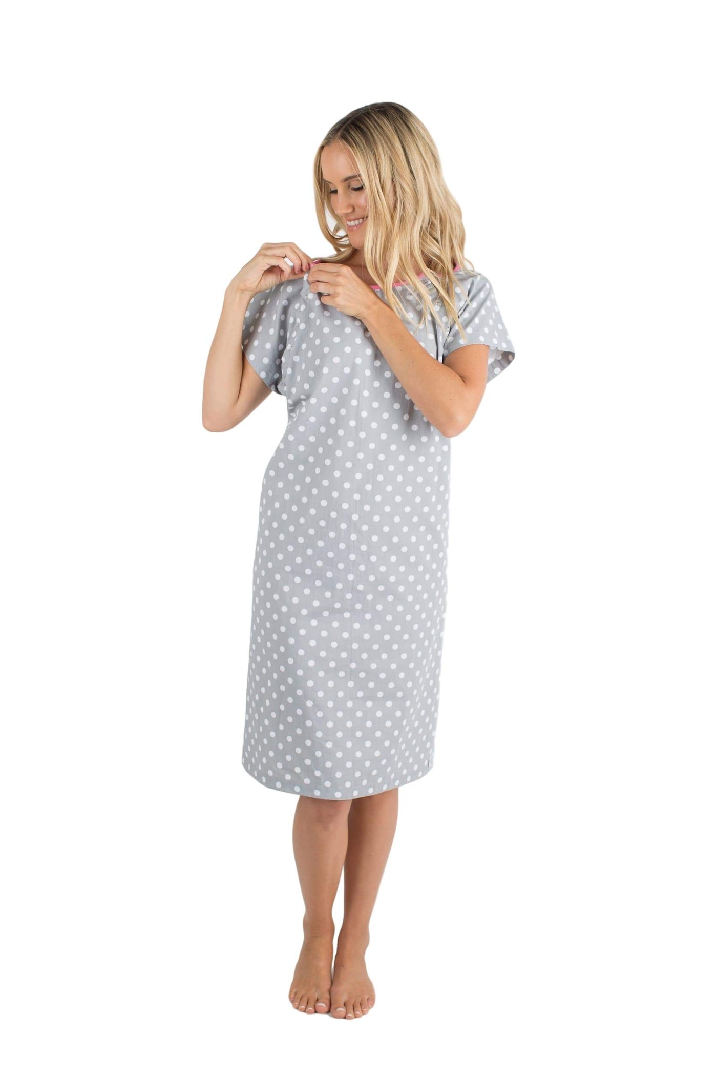 Matching hospital gown and pillowcase top