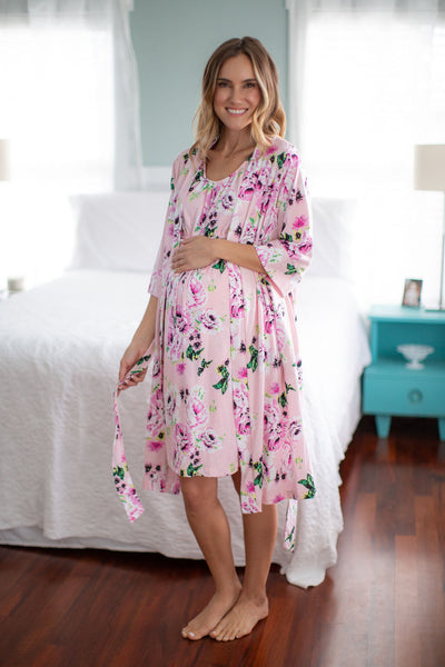 Amelia 3 in 1 Labor Gown & Robe Set