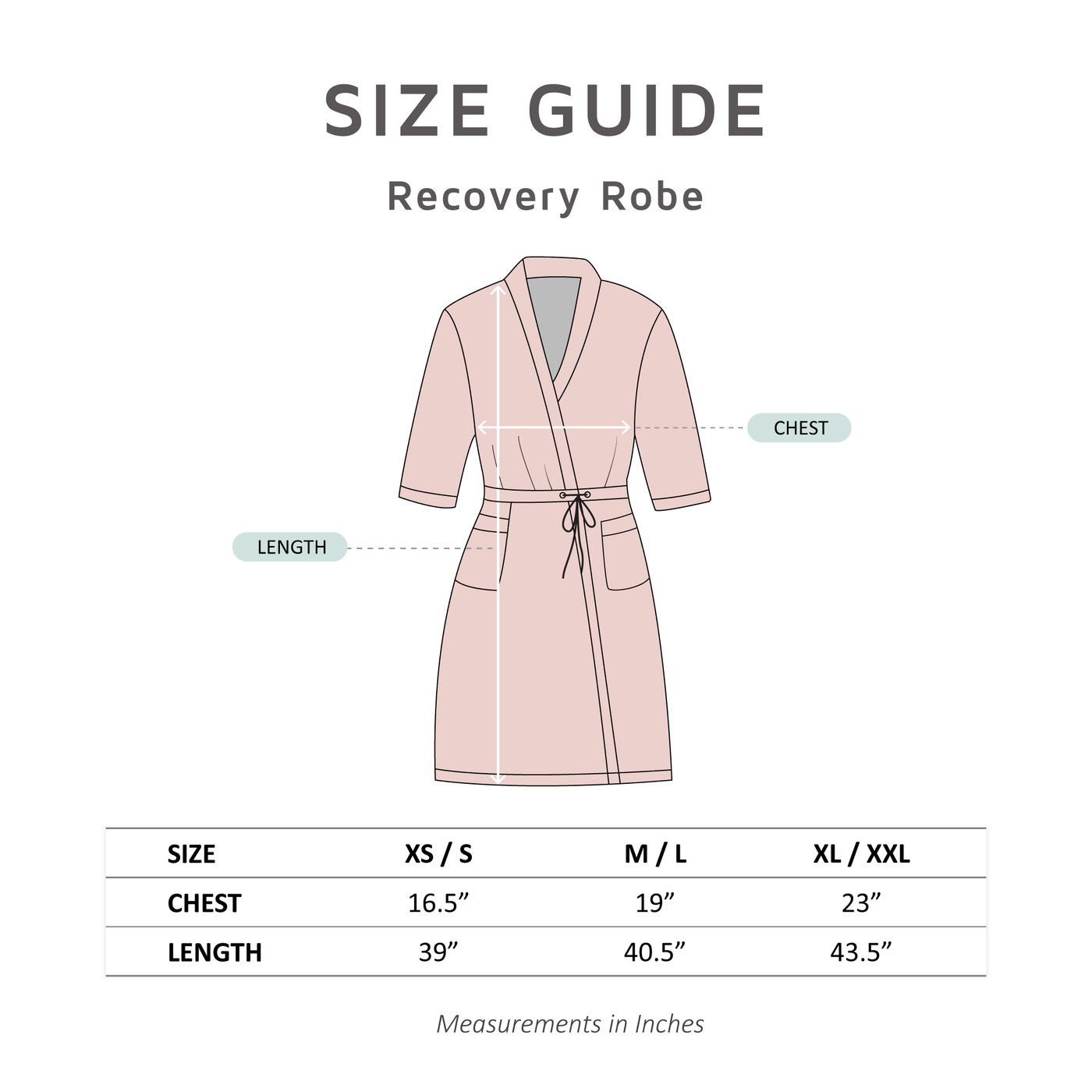 Burgundy Post Surgery Recovery Robe