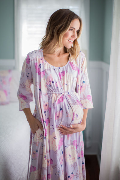 Anais Labor Gown & Matching Pregnancy/Postpartum Robe