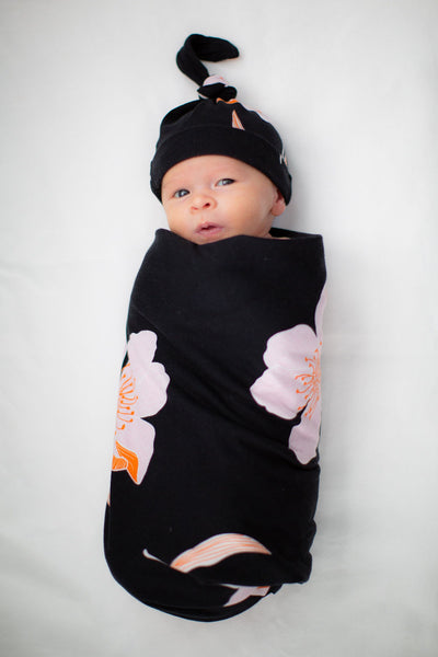 Willow Pregnancy/Postpartum Robe & Matching Swaddle & Dad T Shirt