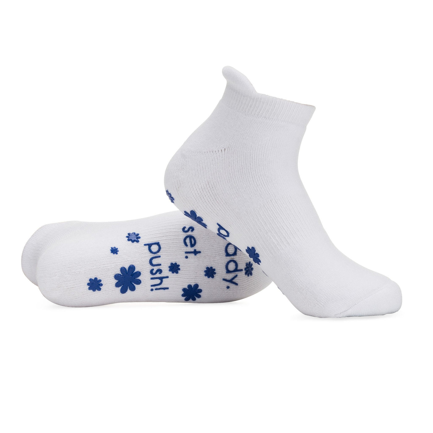 Ready. Set.Push! Labor Socks - Blue