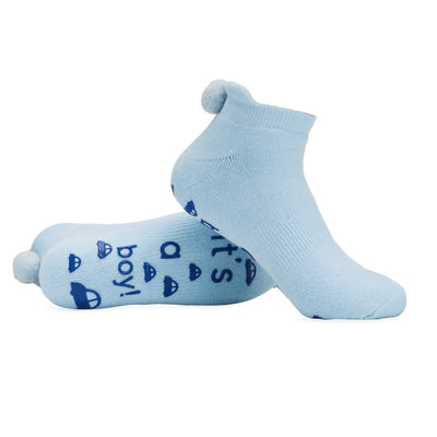 It's a boy! Labor and Push Socks Non Skid Hospital Bag Must Have