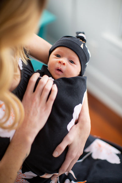 Willow Pregnancy/Postpartum Robe & Matching Swaddle Blanket & Hat