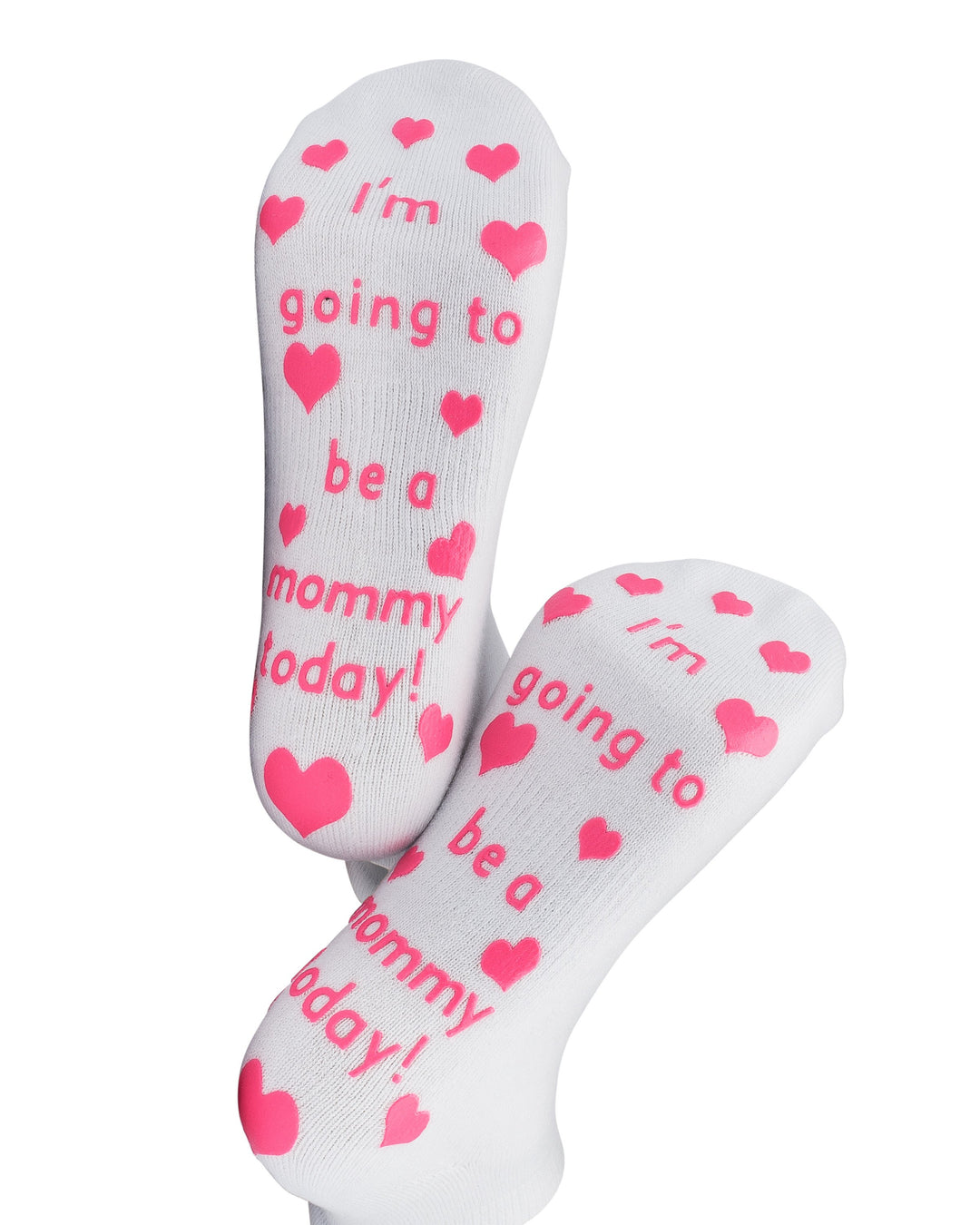 I m Going to Be A Mommy Labor Socks Pink Gownies