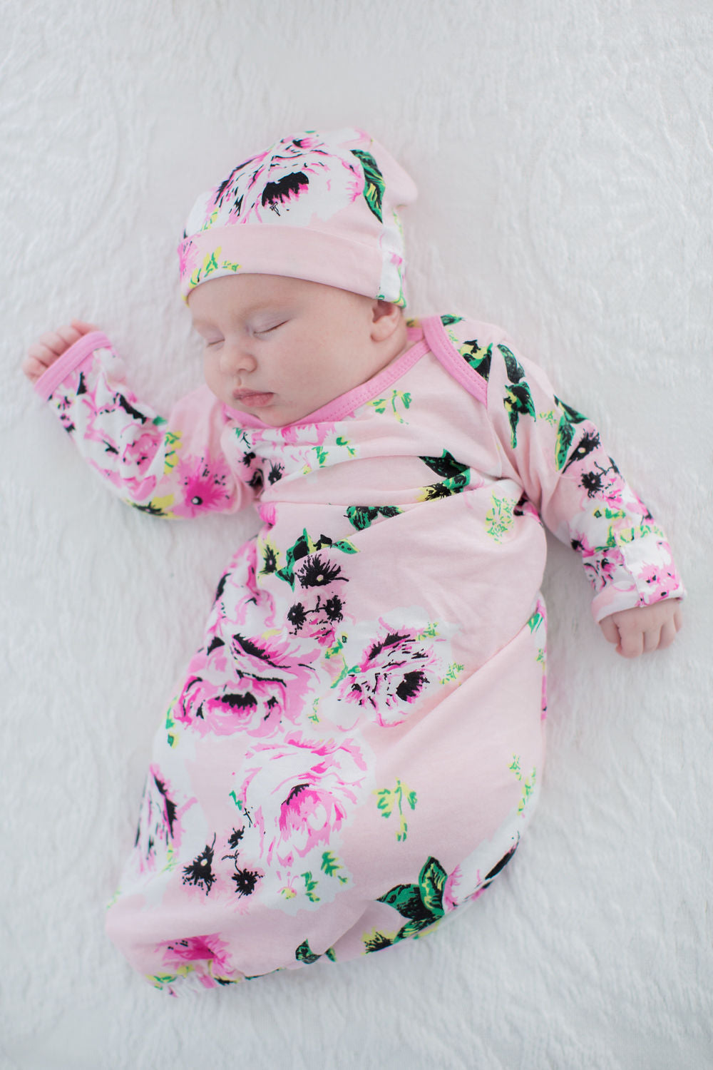 Amelia Robe & Baby Gown & Hat Set