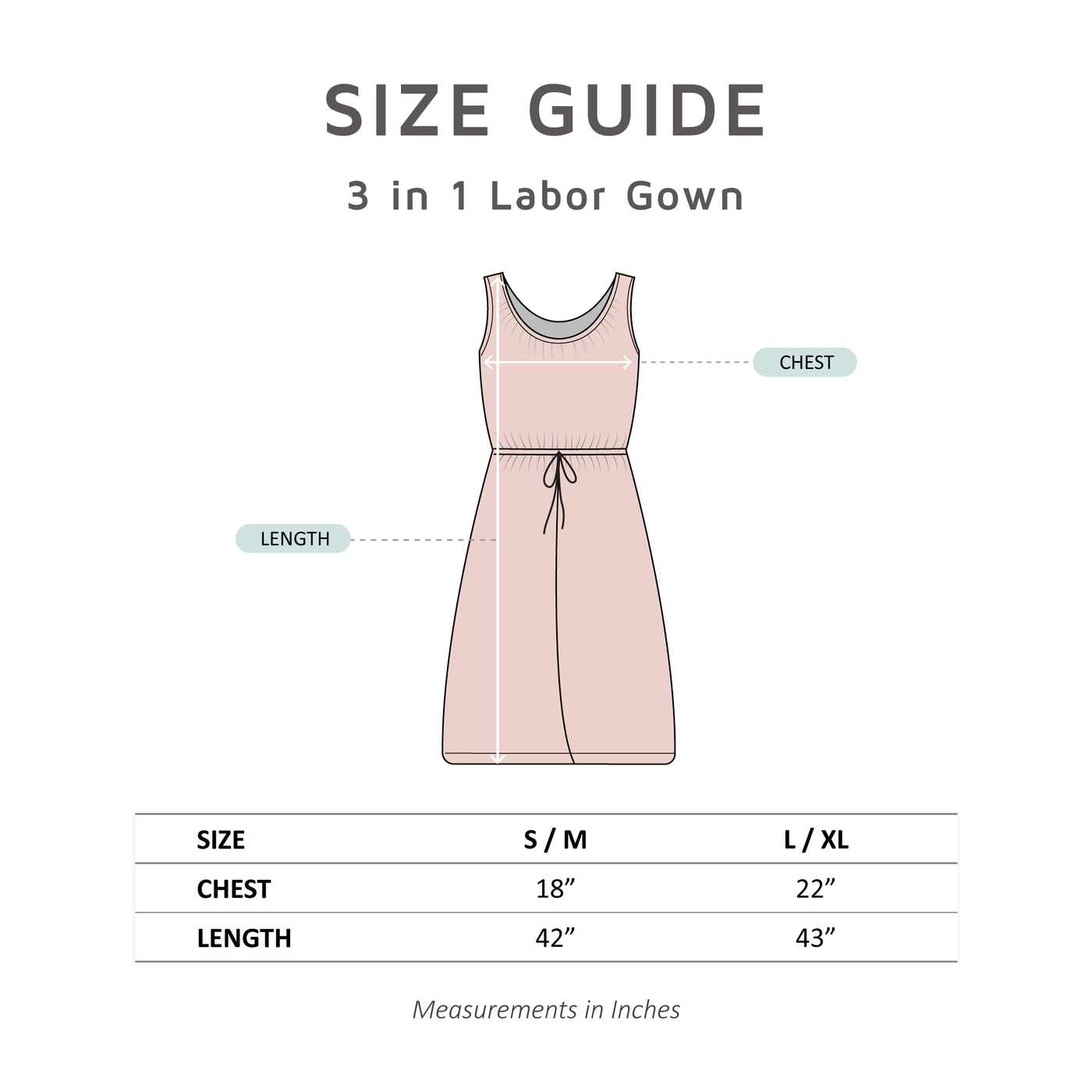 Jade 3 in 1 Labor Gown