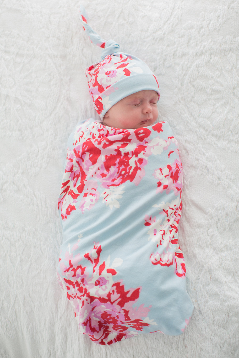 Mae Pregnancy/Postpartum Robe & Matching Swaddle Blanket & Hat Set