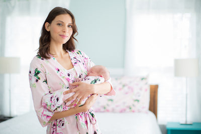 Amelia Pregnancy/Postpartum Robe & Baby Gown & Hat Set