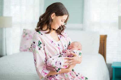 Amelia Pregnancy/Postpartum Robe & Baby Gown & Hat Set