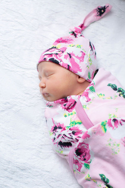 Amelia Pregnancy/Postpartum Robe & Matching Swaddle & Dad T Shirt