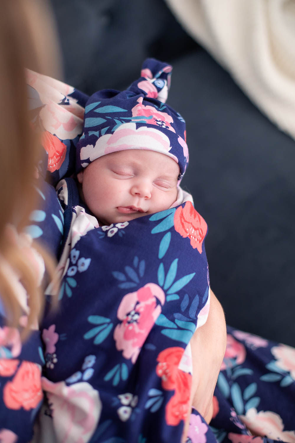 Annabelle Swaddle Blanket & Newborn Hat Set