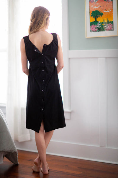 Olivia Pregnancy/Postpartum Robe & Black Labor Gown