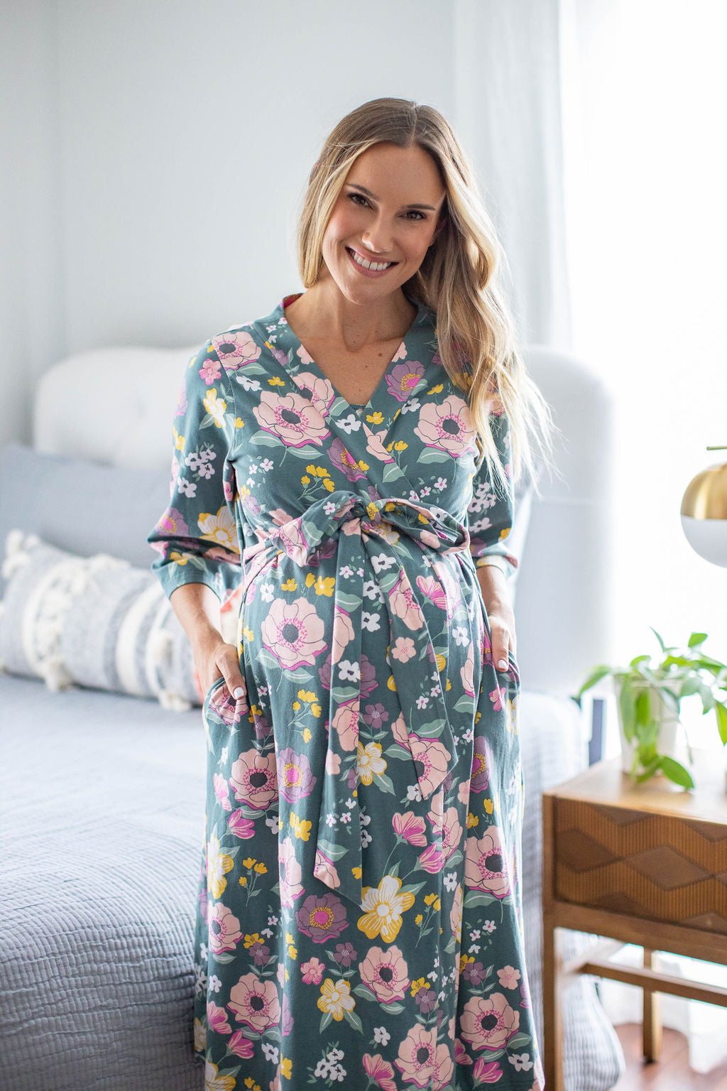 Charlotte Robe Sage 3 in 1 Labor Gown Gownies