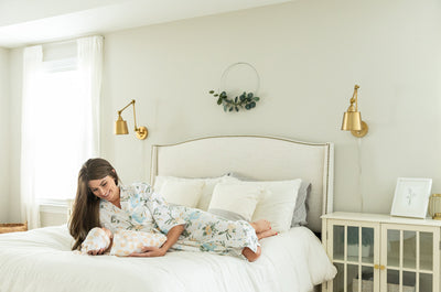 Hadley Pregnancy/Postpartum Robe & Eden Swaddle Blanket Set