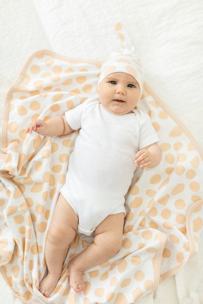 Eden Swaddle Blanket & Matching Newborn Hat Set