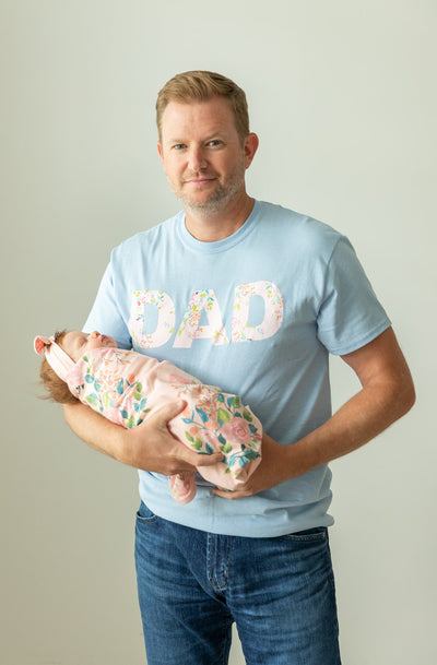 Nina Pregnancy/Postpartum Robe & Matching Swaddle & Dad T Shirt