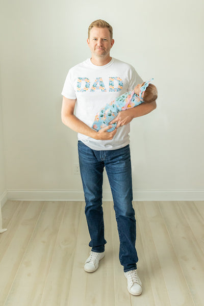 Jade Pregnancy/Postpartum Robe & Matching Swaddle & Dad T Shirt