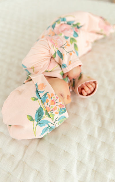 sleeping baby in soft romper for newborn, gift ideas for mom to be
