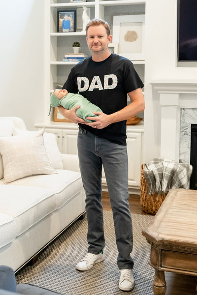 Ivy Pregnancy/Postpartum Robe & Sage Swaddle & Dad T Shirt