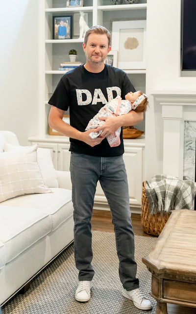 Ivy Pregnancy/Postpartum Robe & Matching Swaddle & Dad T Shirt
