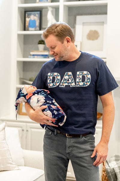 Annabelle Pregnancy/Postpartum Robe & Matching Swaddle & Dad T Shirt