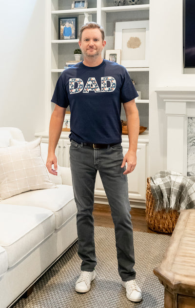 Annabelle Pregnancy/Postpartum Robe & Navy Swaddle & Dad T Shirt