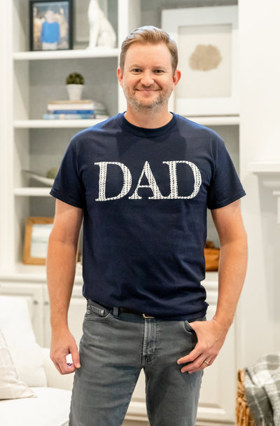 Luna Pregnancy/Postpartum Robe & Navy Swaddle & Dad T Shirt