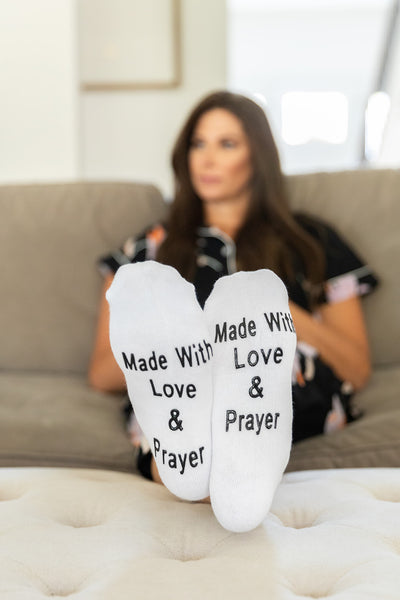 Made With Love & Prayer Labor Socks