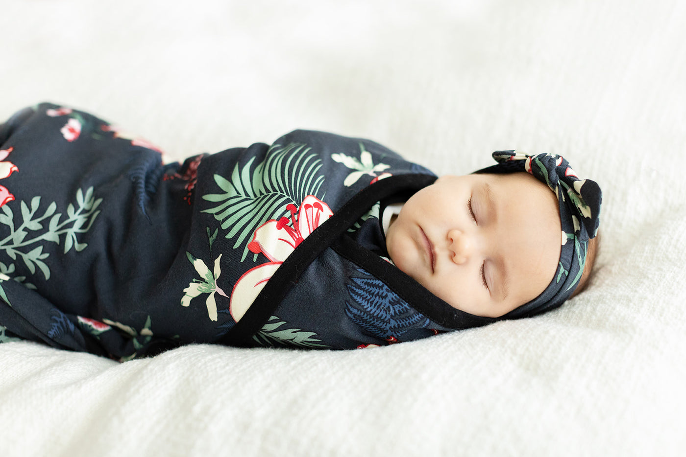 Elise Maternity Nursing Pajamas & Baby Swaddle Blanket Set