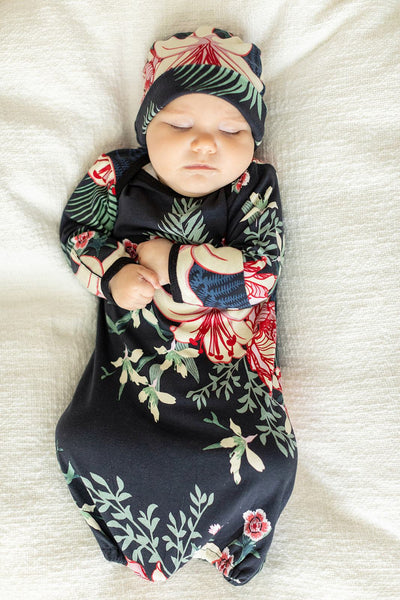Elise Baby Coming Home Outfit & Matching Newborn Hat Set 2pc.