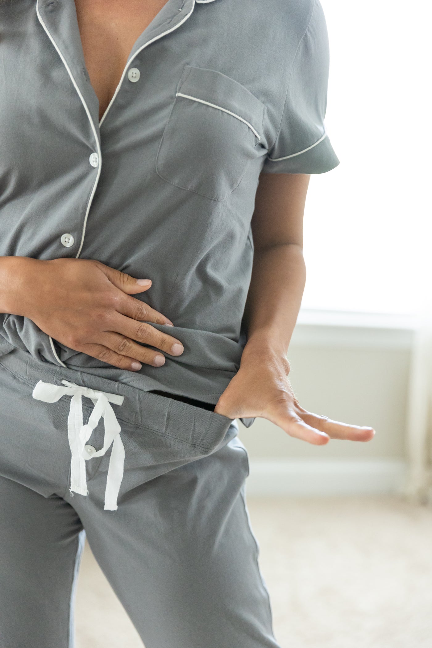 Charcoal Grey Recovery Pajamas