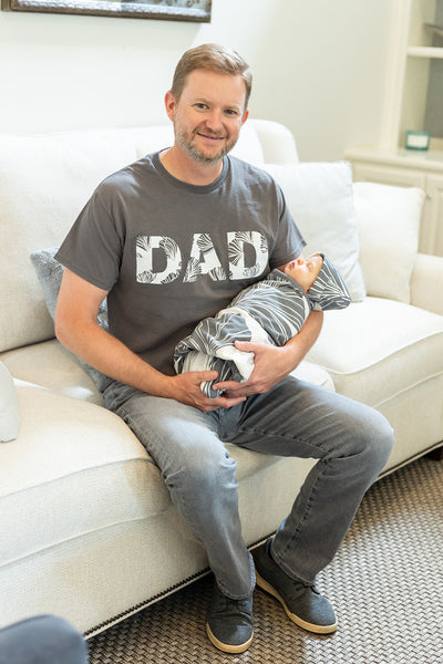 Audrey Pregnancy/Postpartum Robe & Matching Swaddle & Dad T Shirt