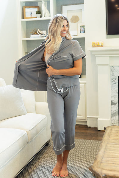Charcoal Grey Recovery Pajamas