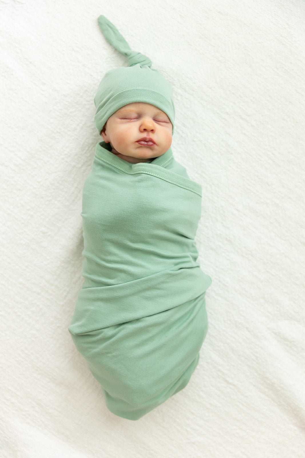 Gia Pregnancy/Postpartum Robe &  Sage Swaddle Blanket Set